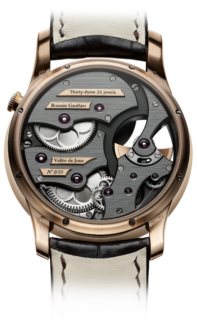 Red gold - black enamel dial
