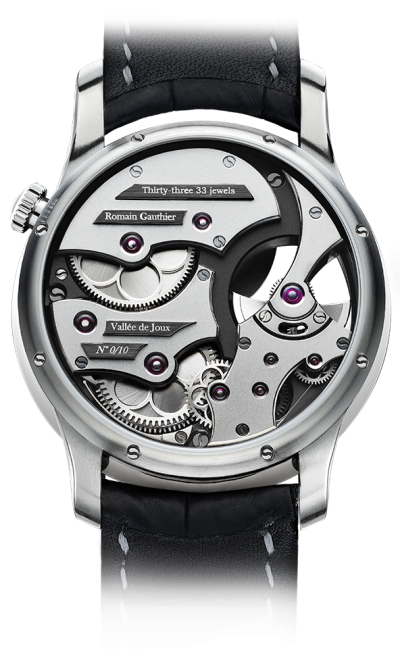 Natural titanium - White enamel dial