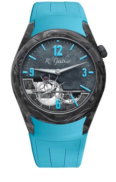Blue accents